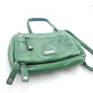 Perlina Green Crossbody Bag